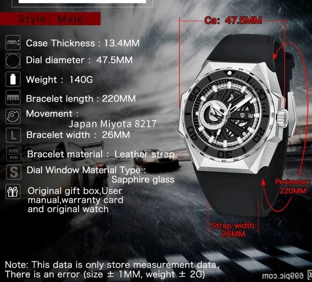 Pagani Design Orologi: Pagani Design Automatik Diver – Nuovo e nell'imballaggio originale da Suhr venduto da ChronixChronometer 8