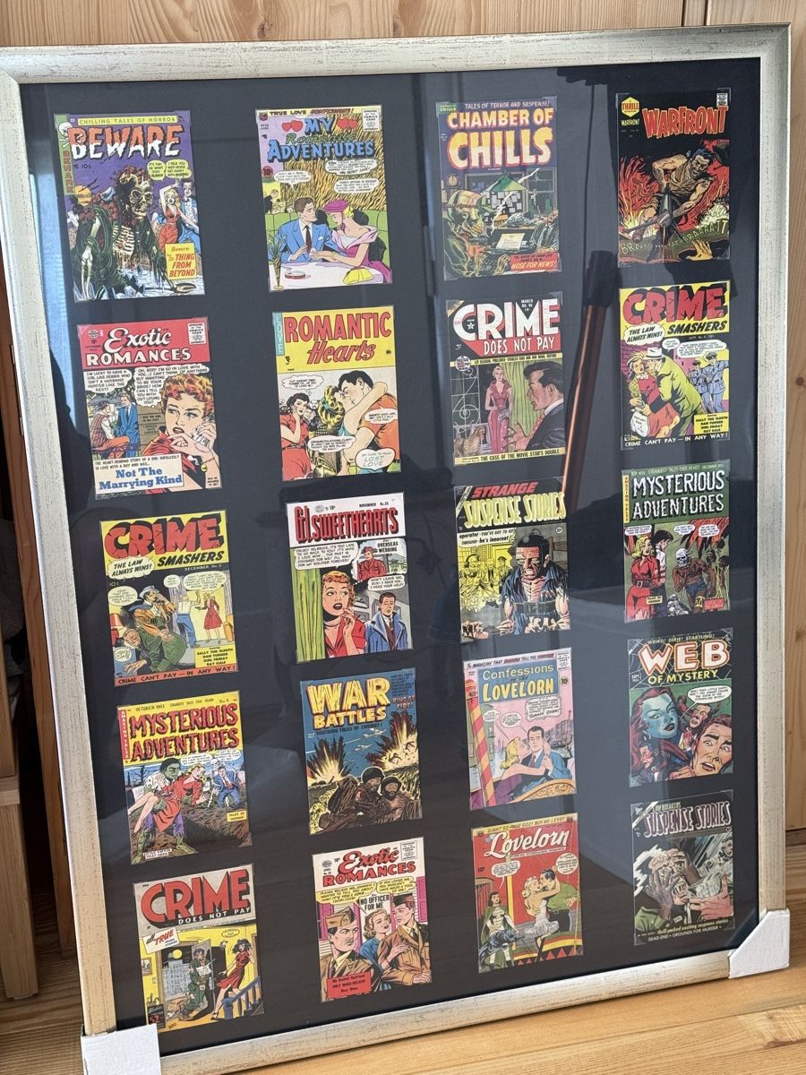 Foto & Immagini: Postkarten Collage Bild Vintage Comics 60x80 – Nuovo (secondo la descrizione) da Strengelbach venduto da shihtzuliving_22