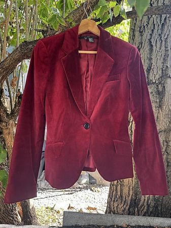 Taillierte Samtjacke von Zara Grösse S