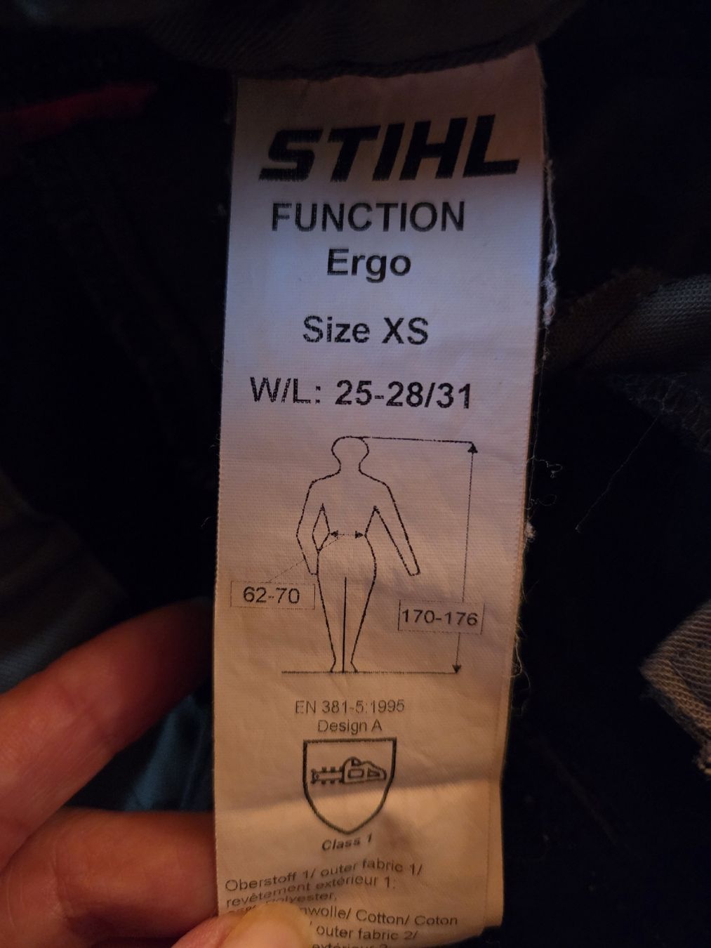 Pantaloni: Schnittschutzhose Stihl Function Ergo grau orange XS – Usato da Grindelwald venduto da schonegg 4