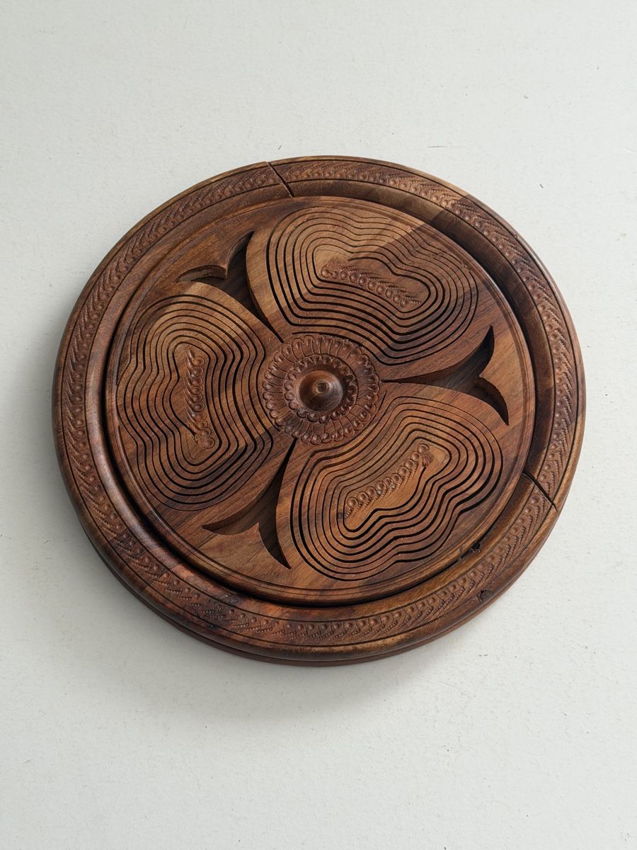 Schalen: Wood Trays Dried Fruit Decorative Folding Plate Handcrafted – Gebraucht aus Genève von sho_67qj 1