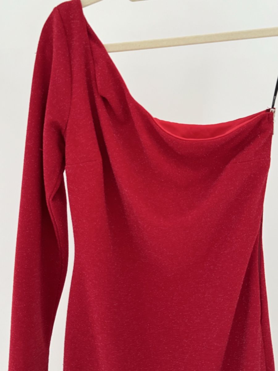 Vestiti: BSB Collection One-Shoulder Kleid Rot Gr. M  – Nuovo (secondo la descrizione) da Zürich venduto da di_archive 1