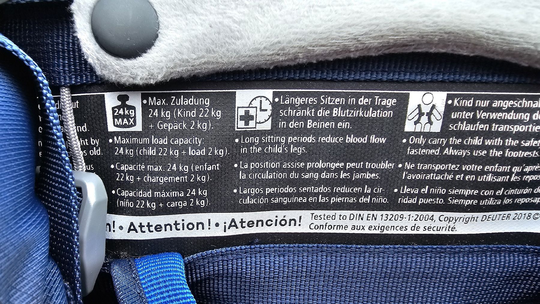 Deuter Marsupi portabebè: Porte-bébé rigide Deuter Kid Comfort – Usato da Arconciel venduto da orphanos.y 4