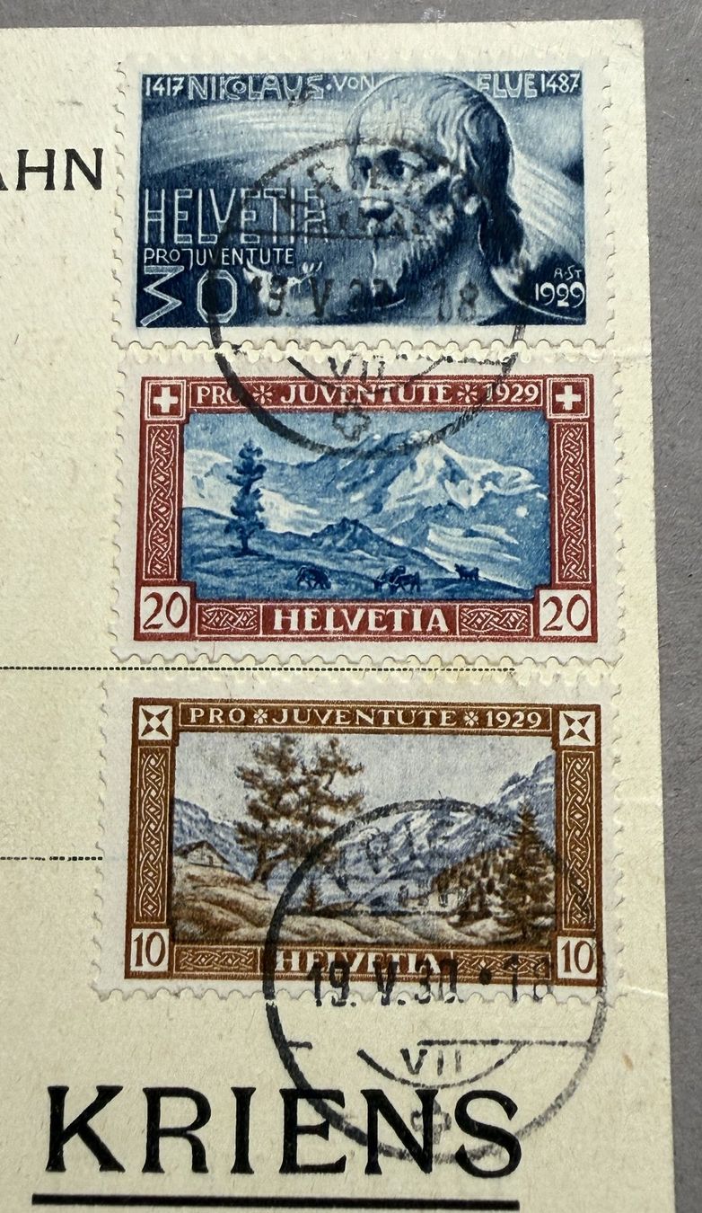 Tutti i francobolli: PJ49 - 52 Satz auf Avis – Usato da Steinhausen venduto da yukon26 2