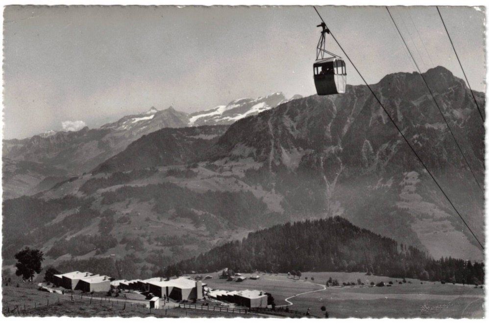 Ansichtskarten: Leysin - Gondelbahn + Skilift Berneuse – Gebraucht aus Binningen von Mountainrider