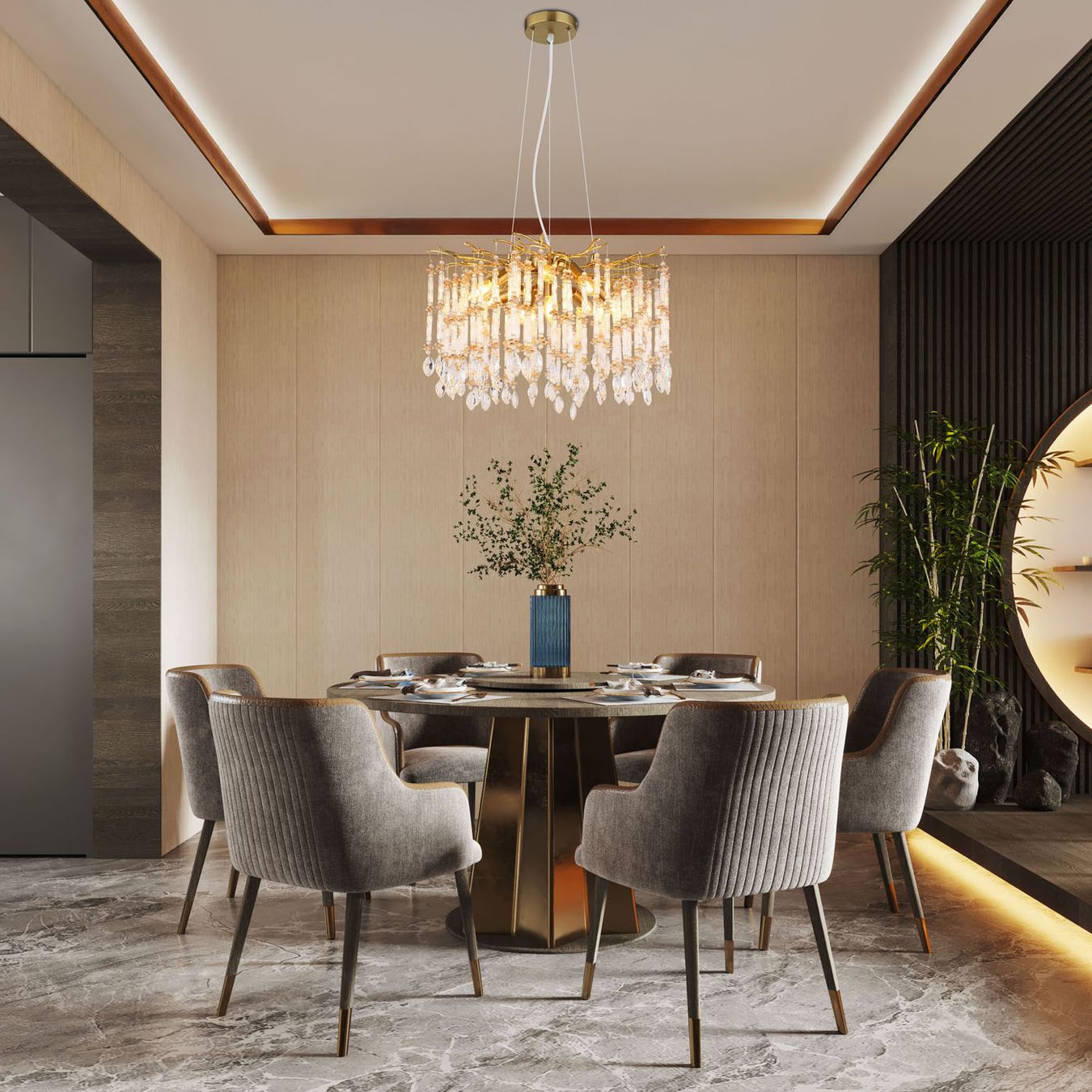 Lampadari & plafoniere: Pendelleuchte, Glas, Gold, 60 cm Ø – Nuovo (secondo la descrizione) da Kreuzlingen venduto da Smart-Light 1