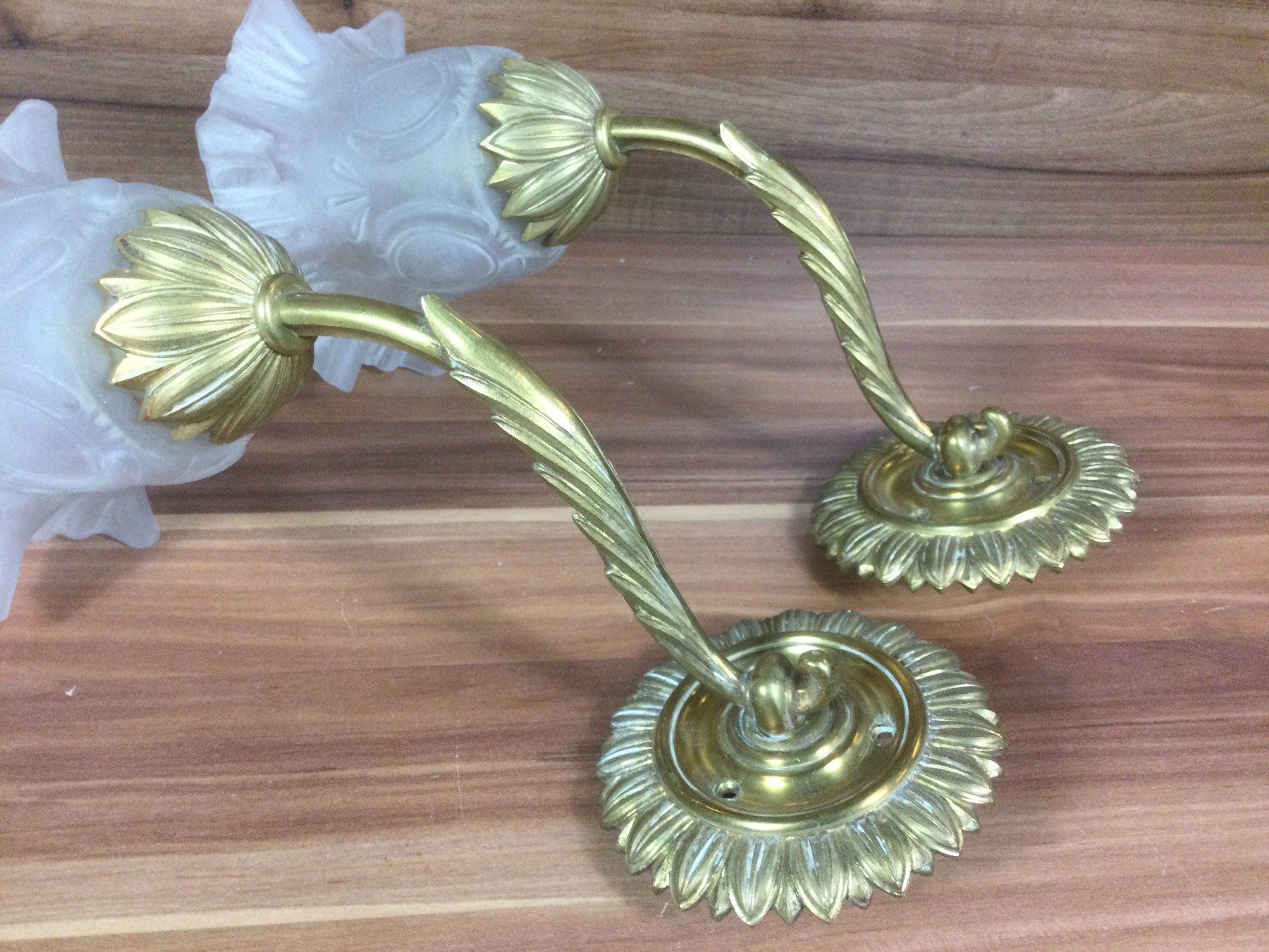 Lampes: Gebrauchte schöne Messing Wandlampen – D'occasion à Wangen SZ par kuriosum12 6