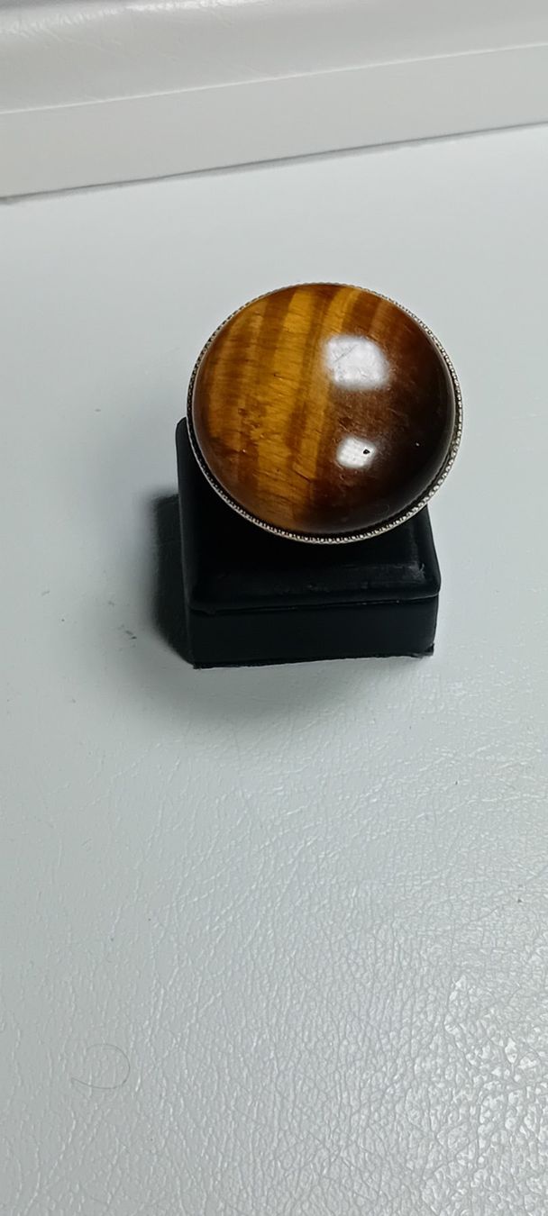 Anelli: ring edelsthal mit tiegeraugen,,,glanzig – Nuovo (secondo la descrizione) da Basel venduto da bij_5hqd 3