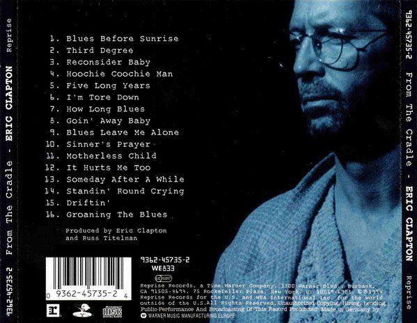 CD: CD Eric Clapton - From the cradle (1994) – Usato da Möriken AG venduto da mineralia 1