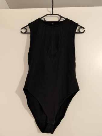 Body Only schwarz mit Netzeinsatz Grösse XS 