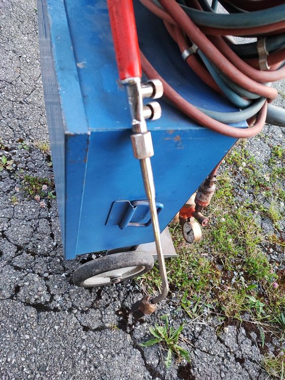 GLOOR GasflaschenWagen mit Manometer und sehr viel Schlauch Kaufen