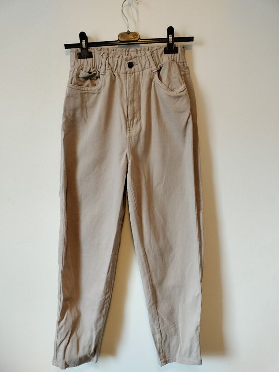 Pantalone Wels In Cotone Beige