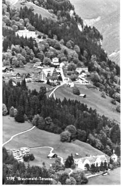 Cartoline postali: Braunwald Terrasse – Usato da Ottikon b.Kemptth. venduto da Neptun1974