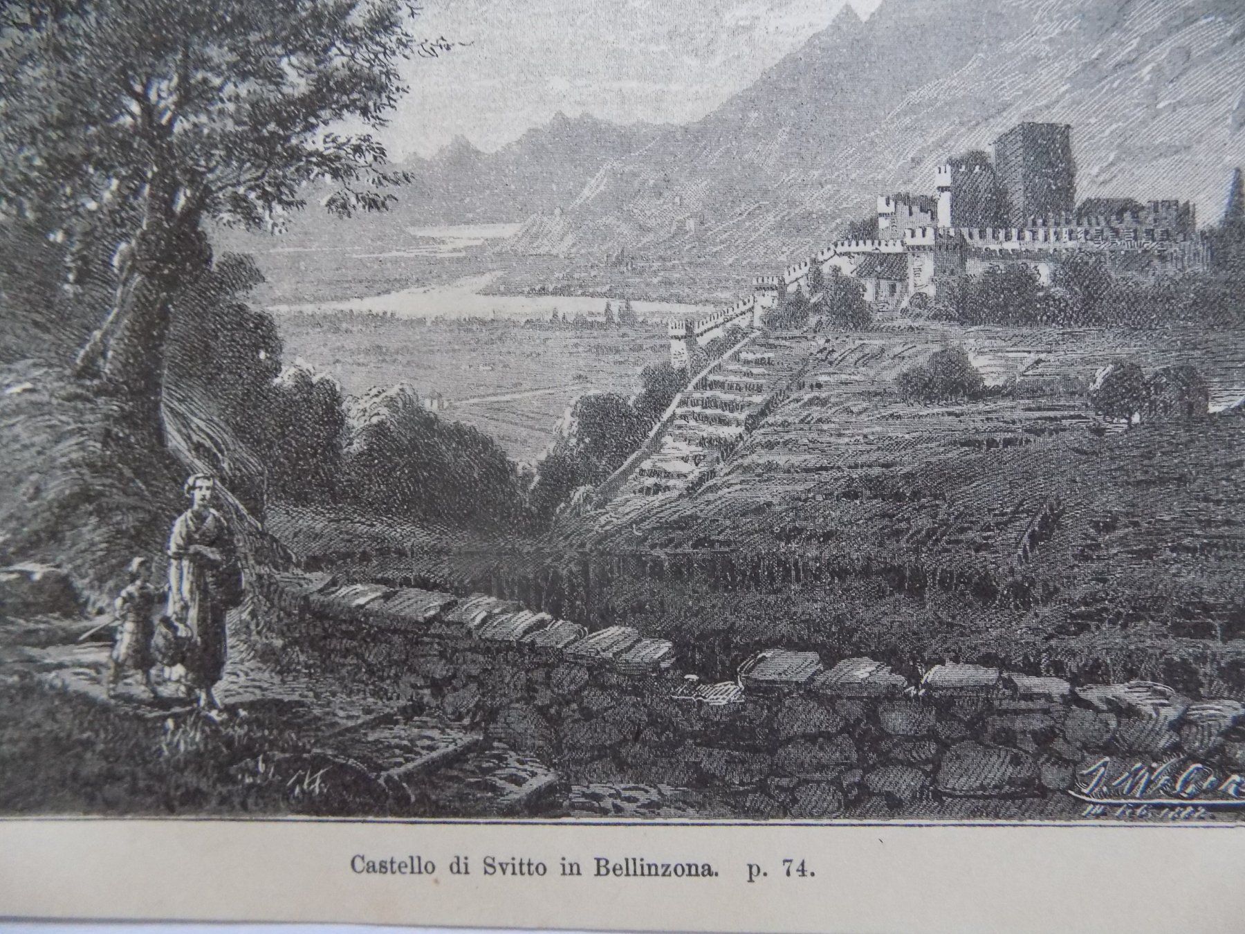 Incisioni: Bellinzona Castello di Svitto – Usato da Risch venduto da Antikfee 4