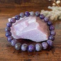 ✲ Lila Sugilit Armband ✲ Ø 8mm / 19g Sugilith Bracelet