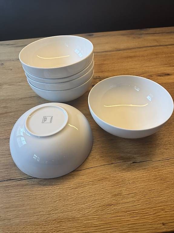 Schalen: Schüsseln weiss – Neu und originalverpackt aus Saas im Prättigau von cla_289l 1