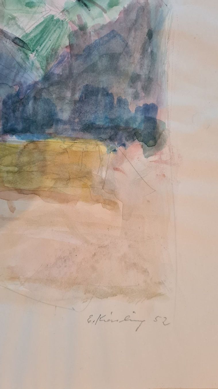 Dipinti: Eugène Kissling Aquarell sign. Dat.1952 – Usato da Emmenbrücke venduto da Kunstankaufverkauf9 1