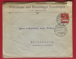 PRIVATGANZSACHE DEBRUNNER ERMATINGEN FRAUENFELD THURGAU 1917