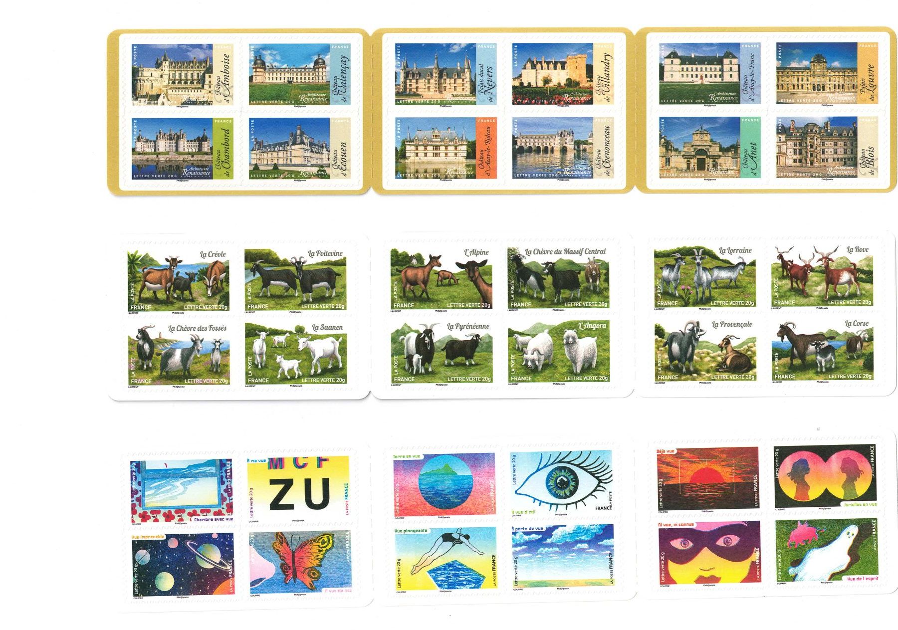 Tous les timbres: Carnets France 2015 ** – Neuf (Voir description) à CHENE-BOURG par Praslin