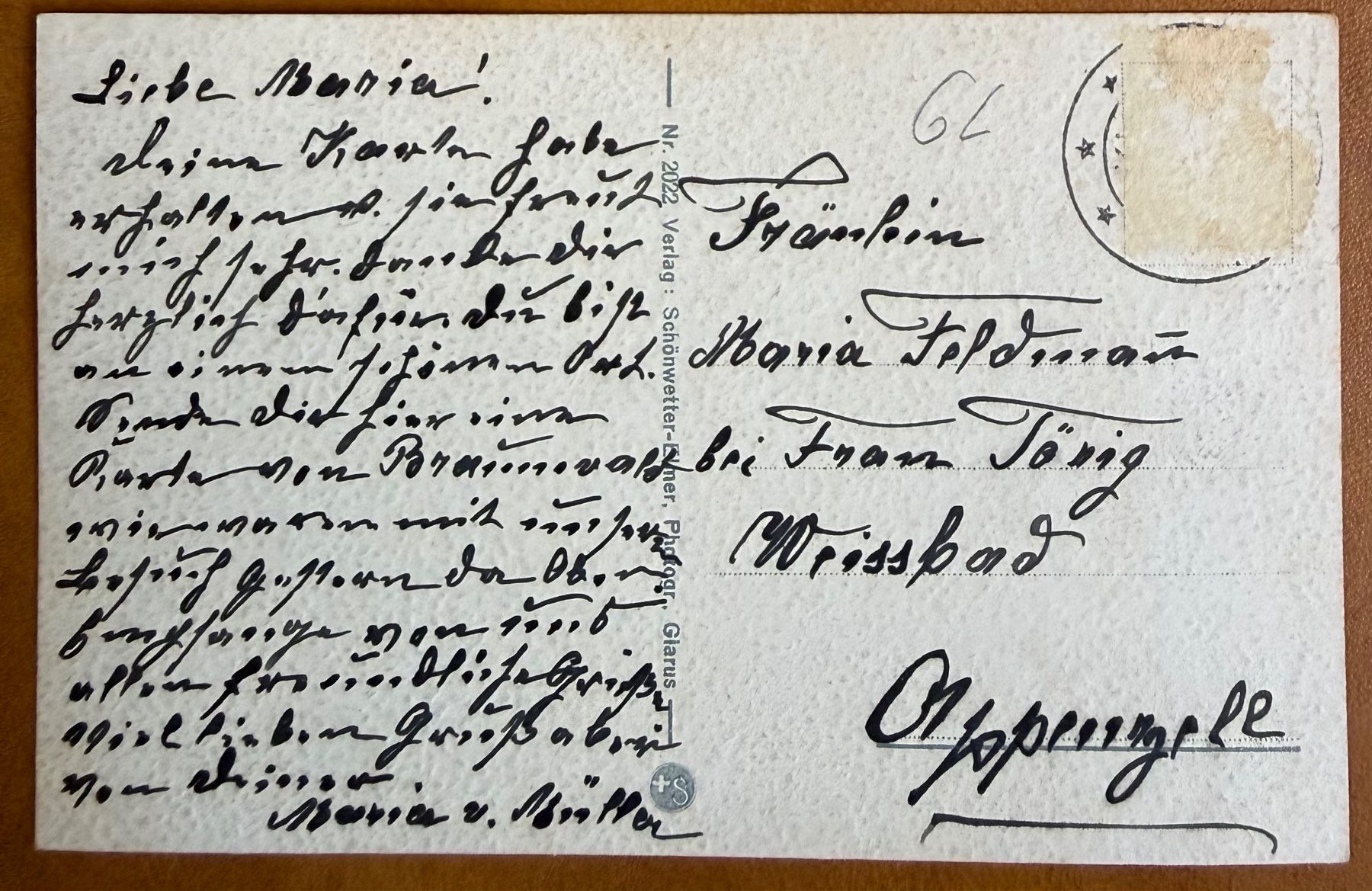Cartes postales: Braunwald - Kirchlio mit Ortstock - AK – D'occasion à Lutry par Ediego 1