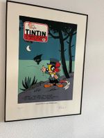 Lithographie Tintin - numérotée et signée