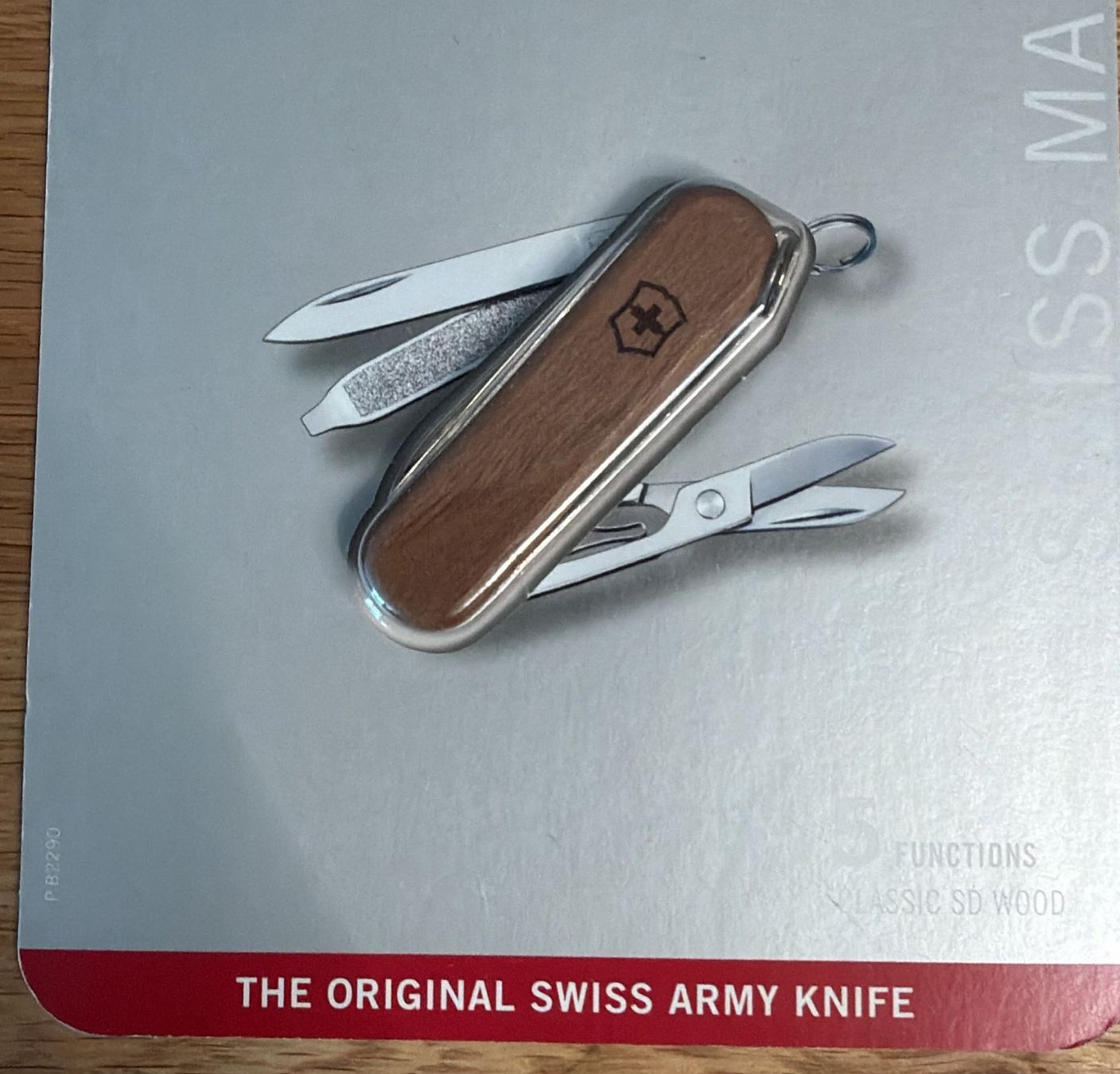 Victorinox Coltelli tascabile: VICTORINOX SACKMESSER CLASSIC SD WOOD 5 FUNCTIONS – Nuovo e nell'imballaggio originale da Zürich venduto da Frei-Occasionen 1