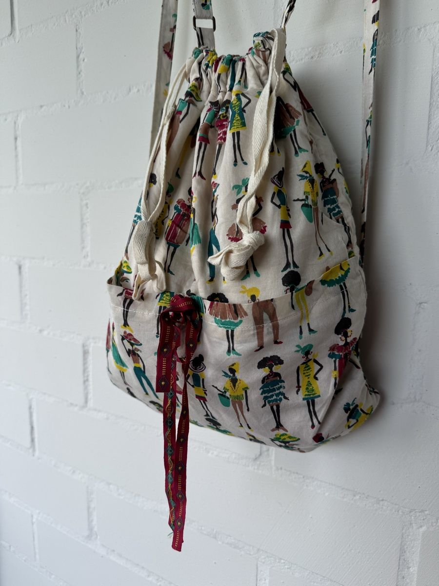 Borse & Zaini: nice things Beuteltasche ecru mit Print – Nuovo (secondo la descrizione) da Brütten venduto da Rod816