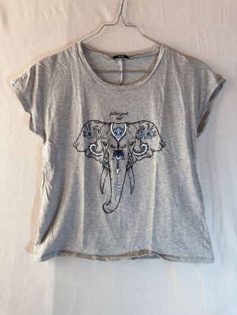 Hellgraues Shirt von Tezenis ca. Gr. M