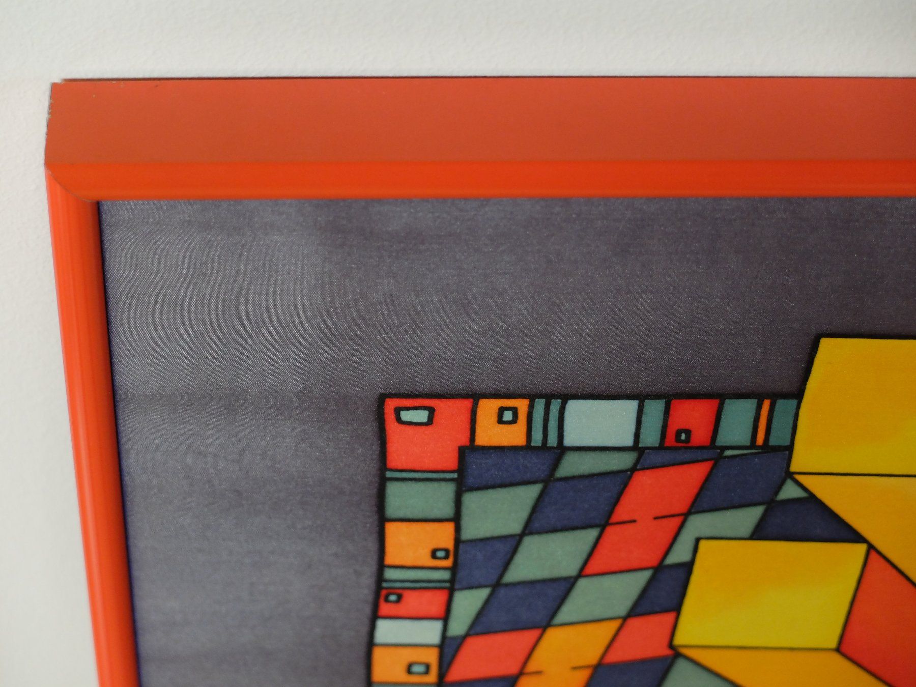 Foto & Immagini: Seidenbild moderne Kunst handgemalt und gerahmt – Usato da Ziefen venduto da bri_l797 1