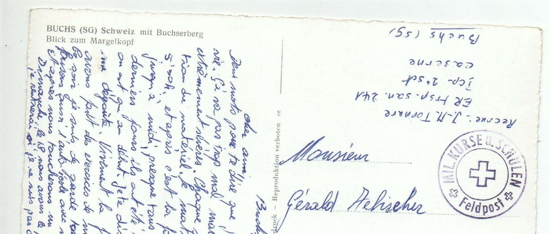 Cartoline postali: BUCHS SG mit Buchserberg – Usato da Jona venduto da philajona 1