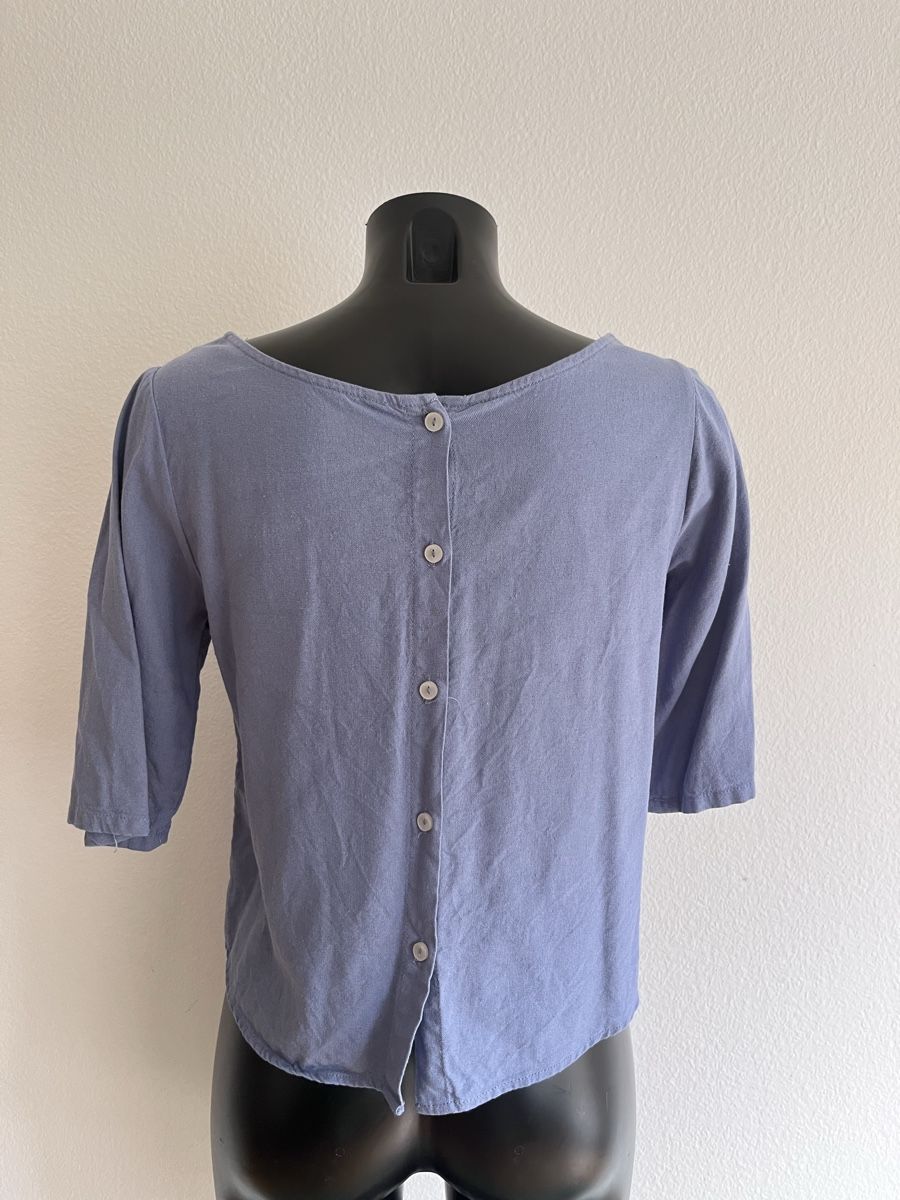 Chemisiers: Leinen Bluse Blau Gr S – D'occasion à Baden par Didi_sunshine 1