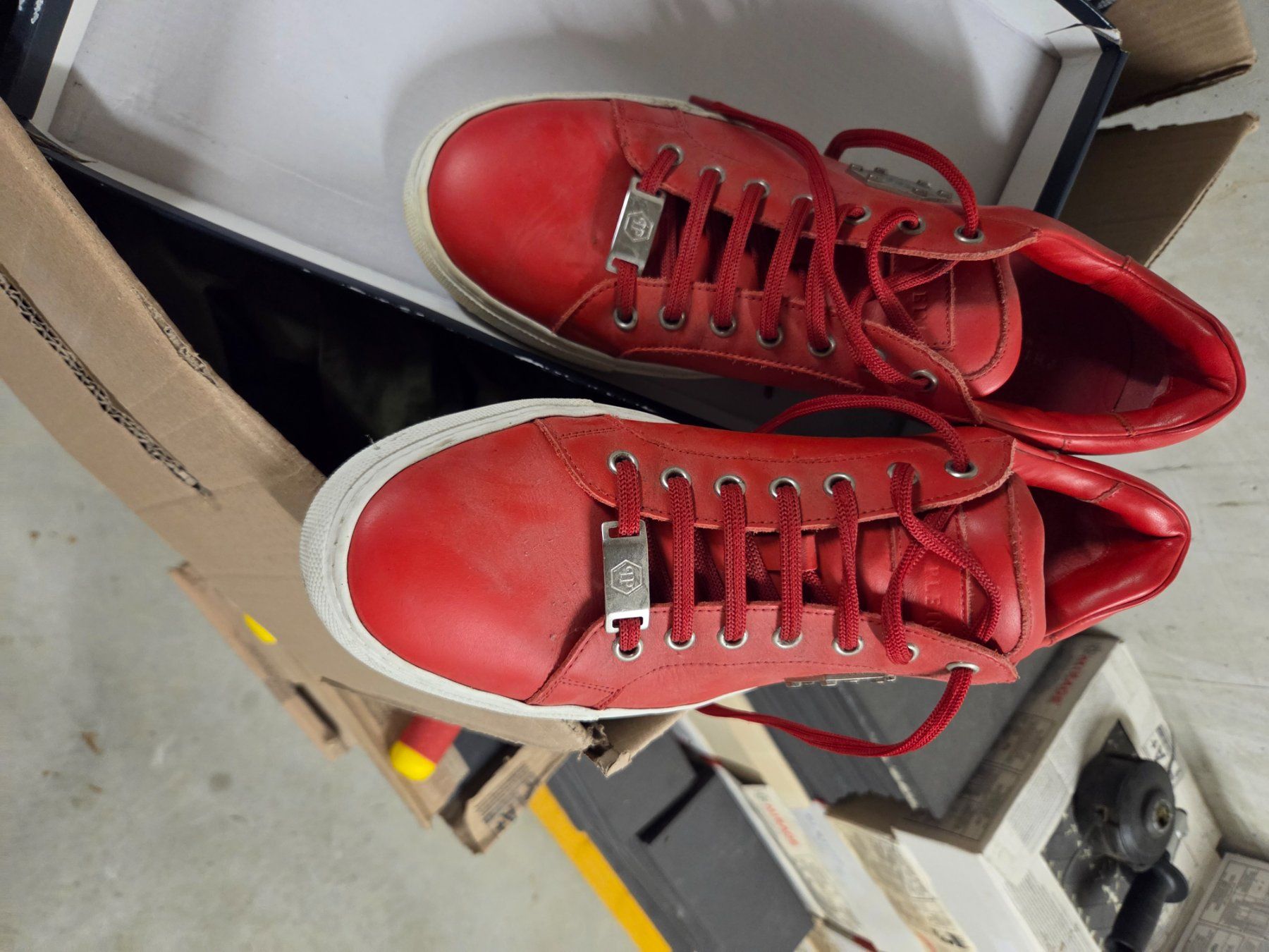 Philipp Plein Herrenschuhe: Rot Philipp Plein Sneaker Gr. 41 Leder – Gebraucht aus Roggwil BE von LowJoe 3