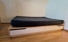 Bett (MANDAL/IKEA) mit 4 Schubladen inkl. Matratze 140x200cm