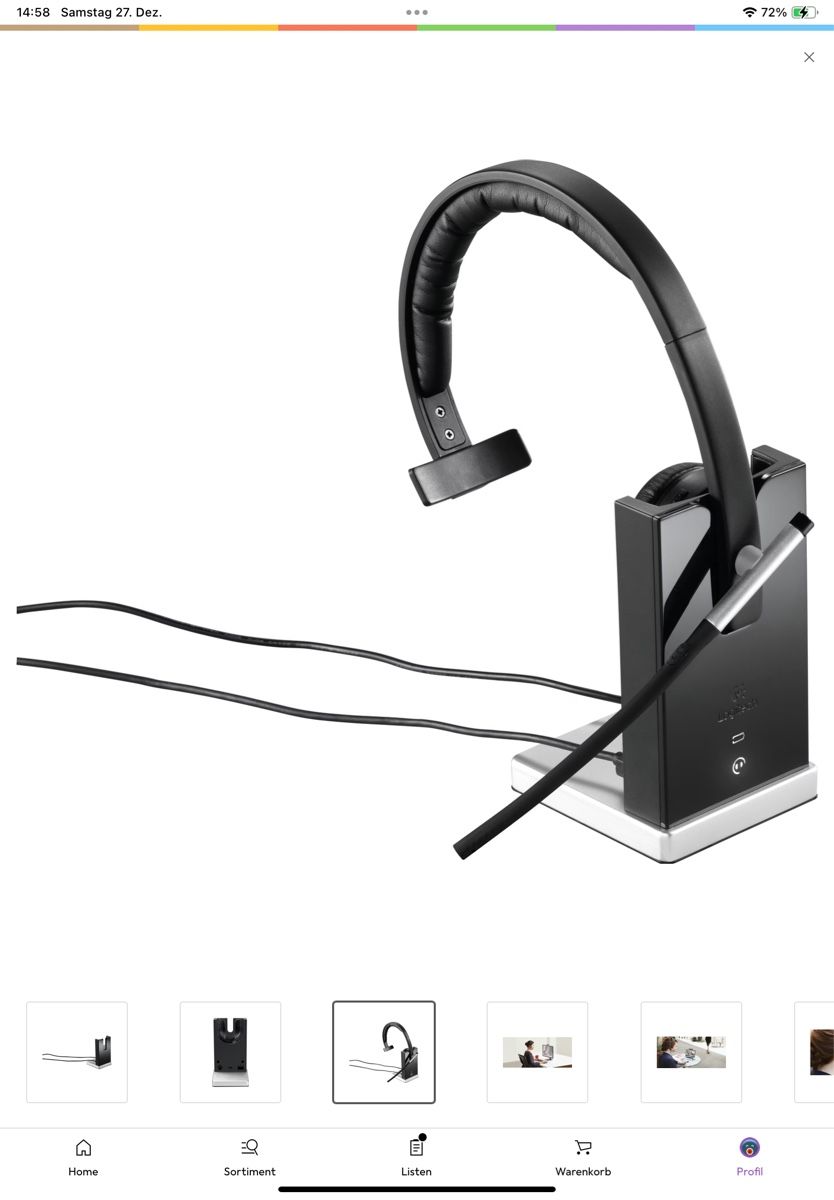 Logitech Cuffie: Logitech H820e Mono Office Headset, kabellos, USB-A – Nuovo (secondo la descrizione) da Bülach venduto da galago1962 9