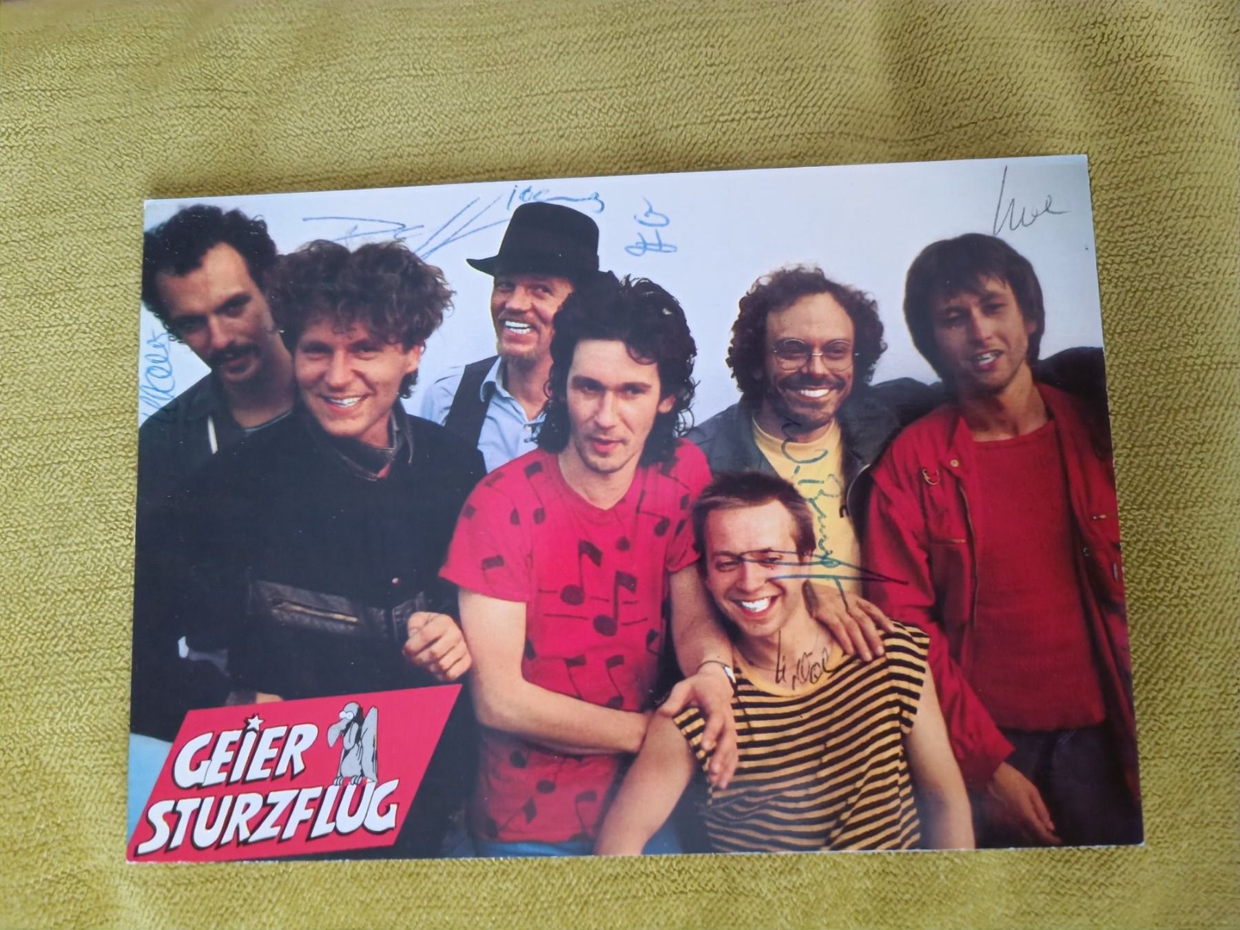 Autografi: Geier Sturzflug - handsignierte Autogrammkarte – Usato da Menziken venduto da Artographs