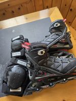 Inlineskates Rollerblade mit Schutzausrüstung Grösse 43