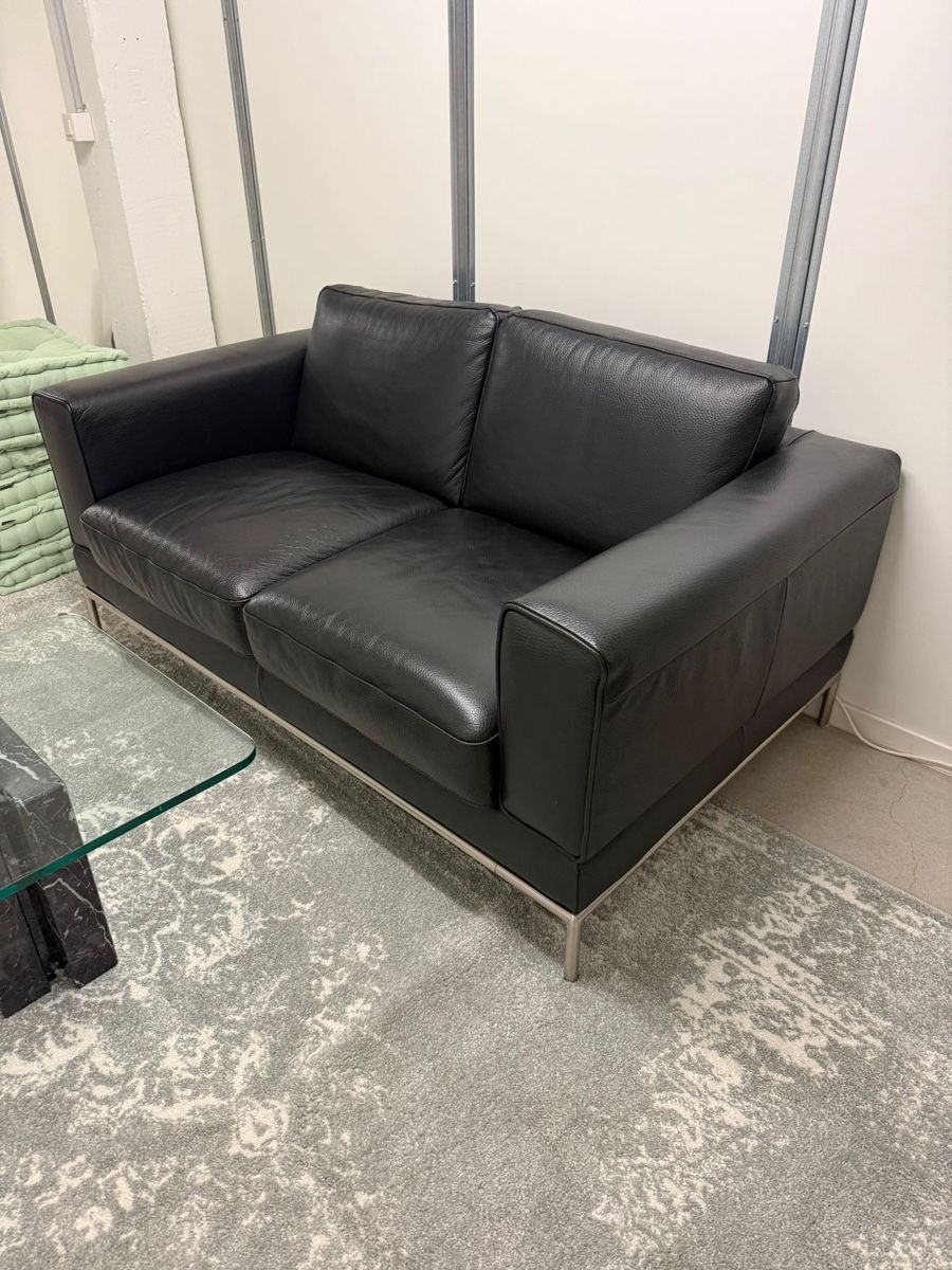 Sofas: Schwarzes Ledersofa – Gebraucht aus Pfaffhausen von marlymota 2