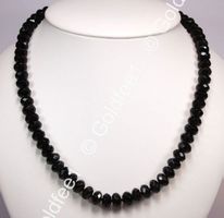 Rauchquarz Kette ca. 50cm 925 Silber