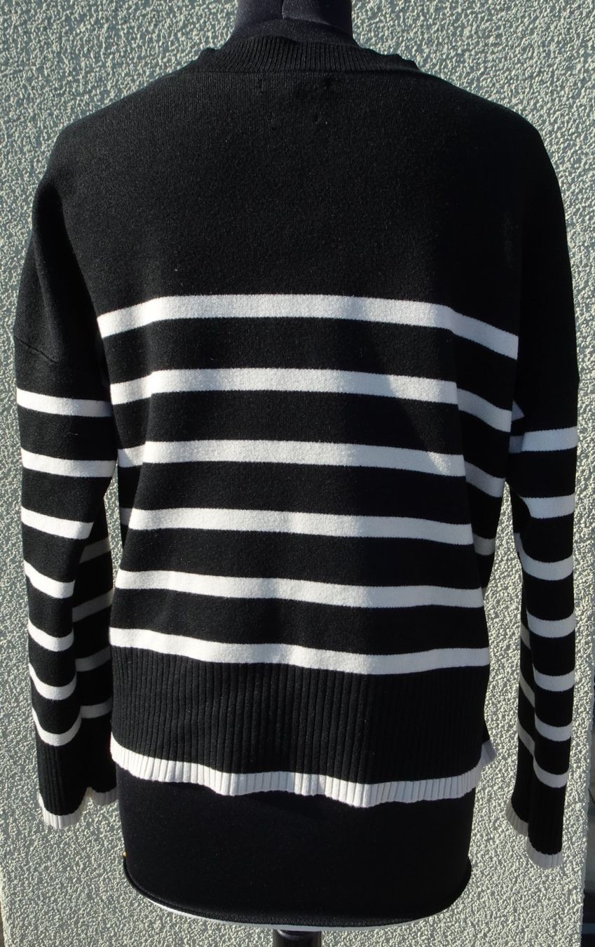 Massimo Dutti Maglioni & Felpe: Pullover schwarz weiss gestreift Massimo Dutti Gr M 38 – Usato da Winterthur venduto da blumeblau77 3