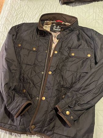 Barbour Steppjacke sportlich Herren XL blau