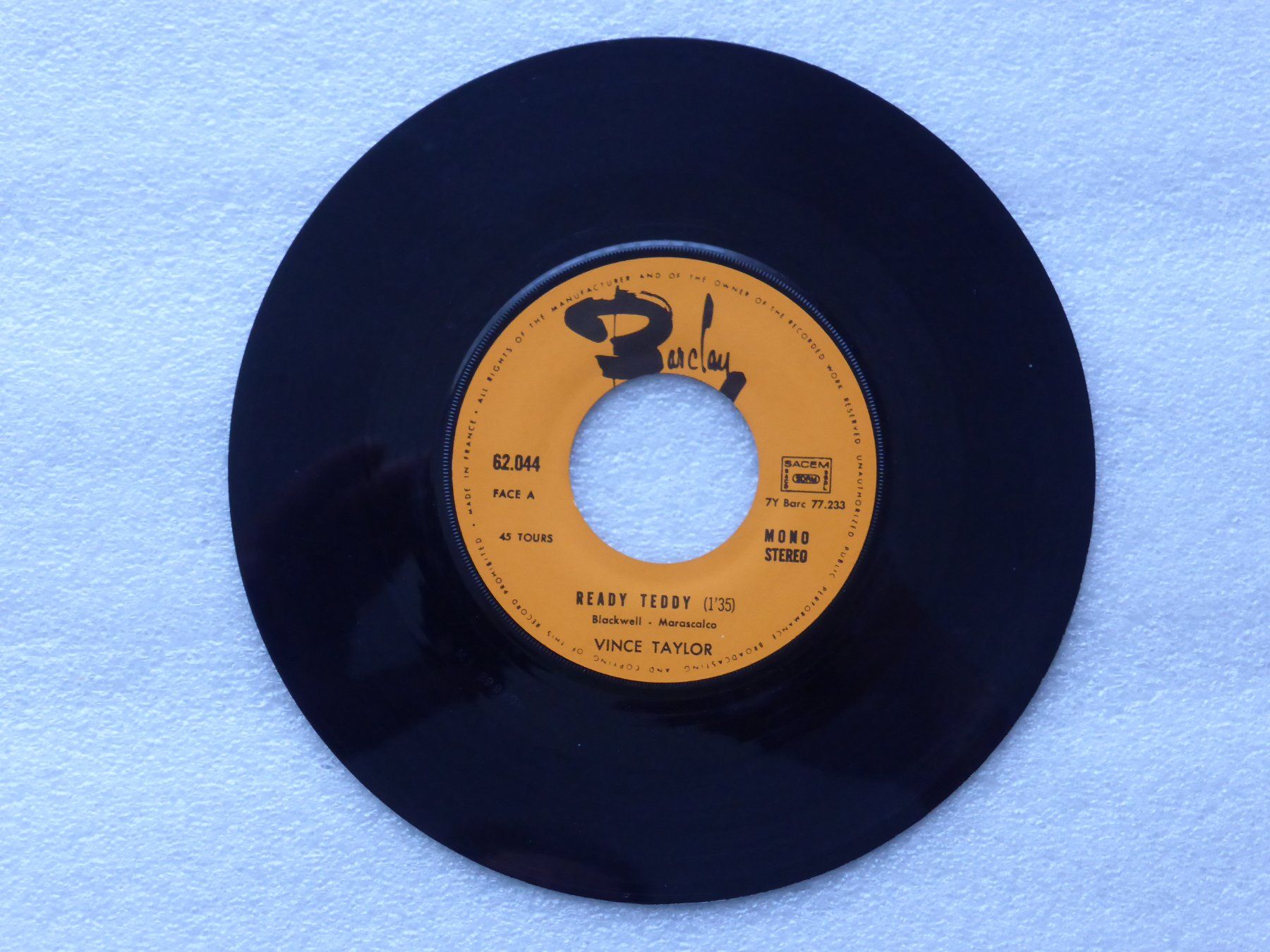 Dischi in vinile: Vinyl Single   VINCE TAYLOR – Usato da Küssnacht am Rigi venduto da Mondkinder 1