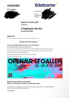 1x Openair St. Galen 2026 4 Tagespass