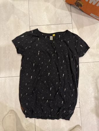 Damen T-Shirt Alife and Kickin Grösse L dunkelgrau gemustert