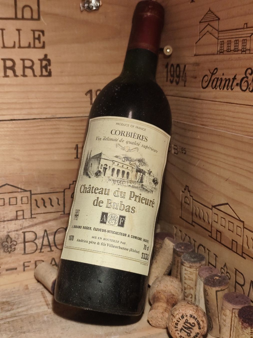 Vins: 1978 Château du Prieuré de Bubas Corbièré – Neuf avec emballage d'origine à Büsserach par Vintage-vins