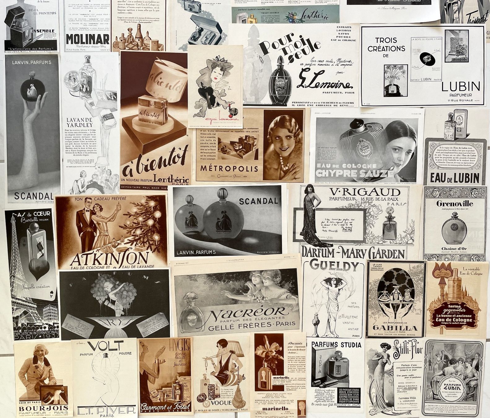 Flaconi: Parfums - 45 alte Werbungen / Publicités 1910/60 – Usato da Savagnier venduto da Ne2065 4