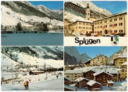 Splügen - 4 Bild AK