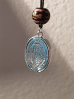 Halskette Modern, Käfig mit Strass Kristalle gefüllt &Murano