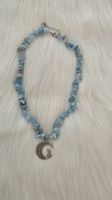 Collier aigue marine lune