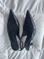 Escarpins Massimo Dutti en cuir noir - Taille 40 - Été