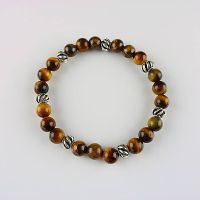 Edelstein-Armband Tigerauge - Ø 8
